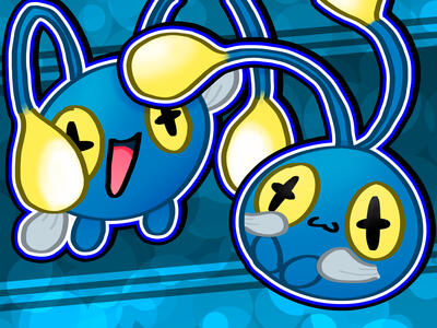 Two happy Chinchou!