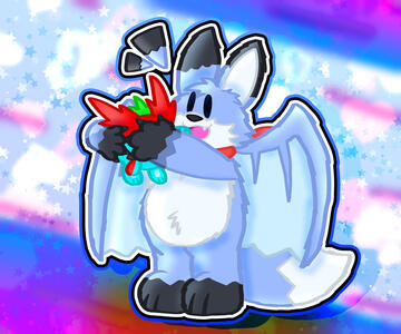 I get a hug from Pixl-Bit's OC, Berry!!!